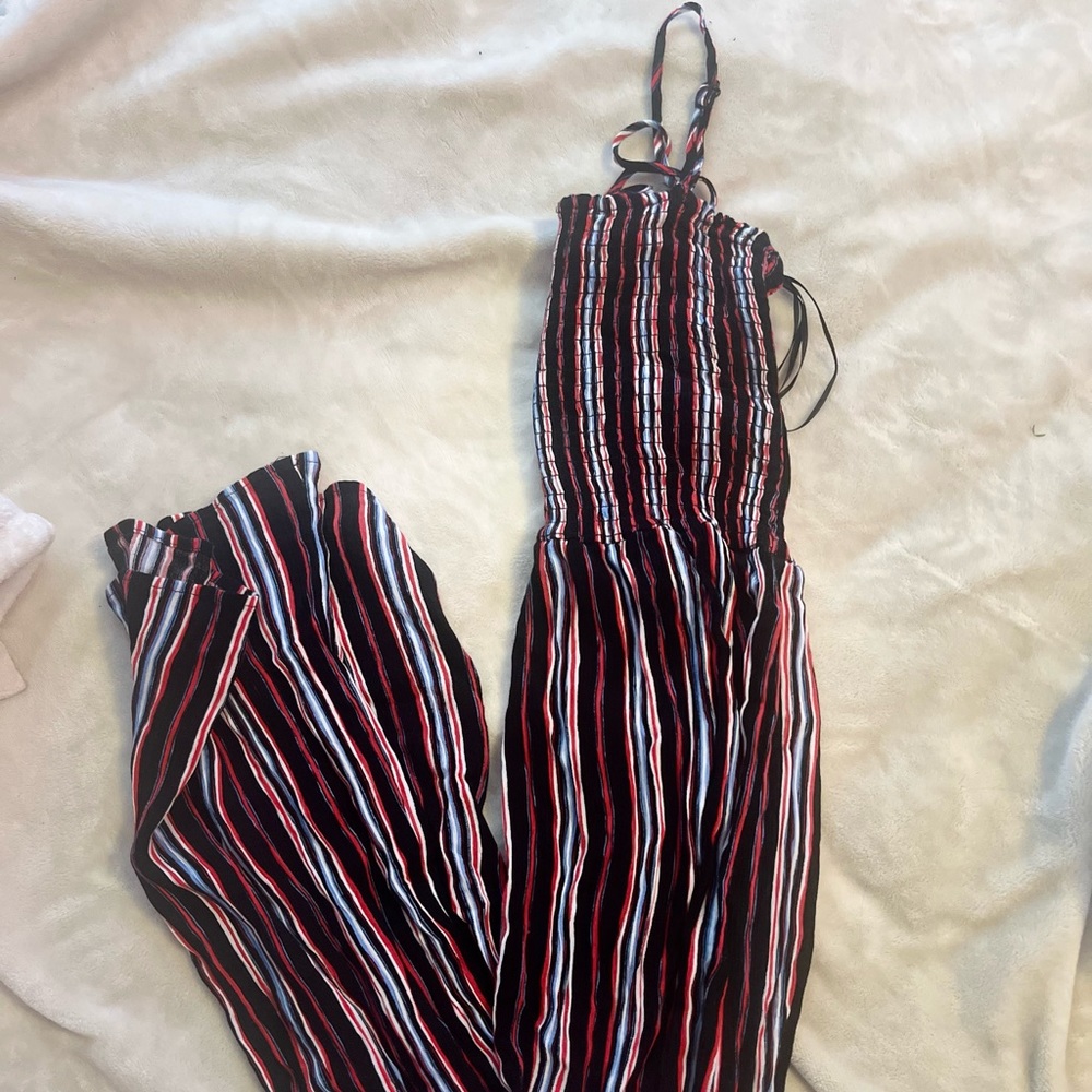 womens red white and blue sundress